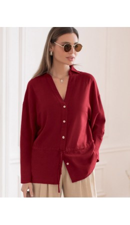 Блузка женская гранатовый