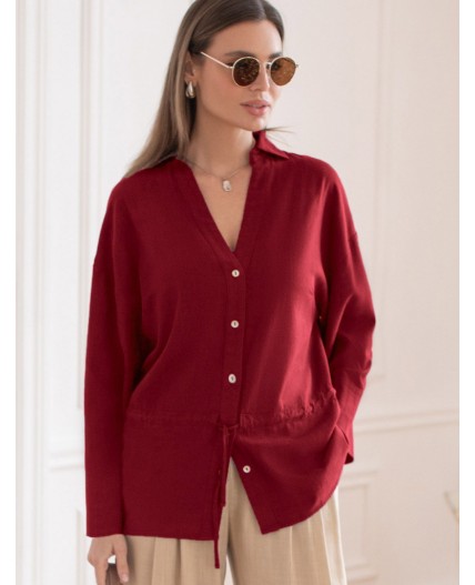 Блузка женская гранатовый