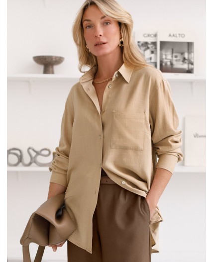 Блузка женская бежевый