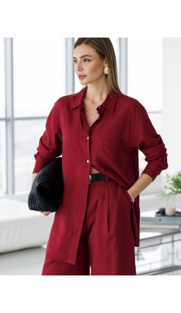 Блузка женская гранатовый