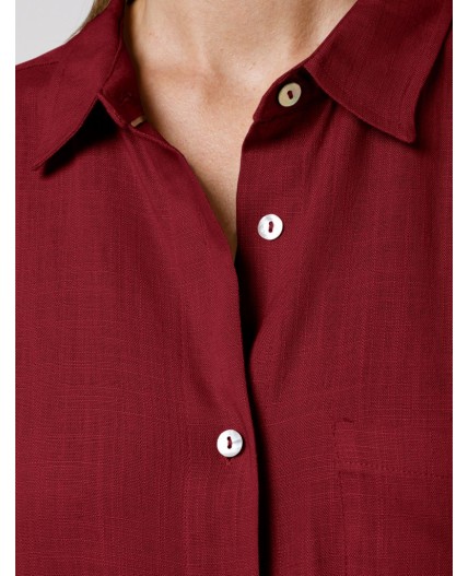 Блузка женская гранатовый