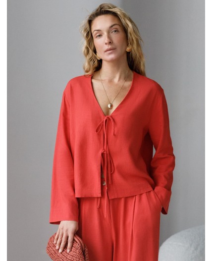 Блузка женская коралловый