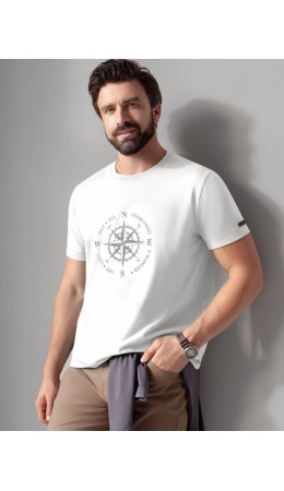 Футболка мужская белый_wander