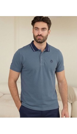 Футболка мужская св.синий