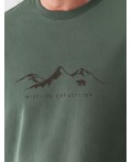 Футболка мужская т.оливковый_wildlife