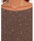 Джемпер женский кофейный