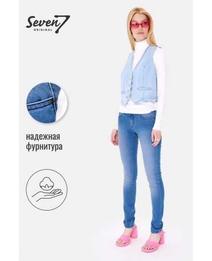 Брюки джинсовые женские синий