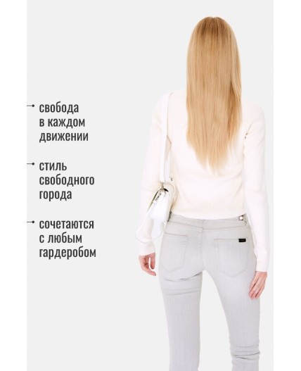 Брюки джинсовые женские серый