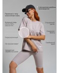Костюм с велосипедками Эколь бежевый
