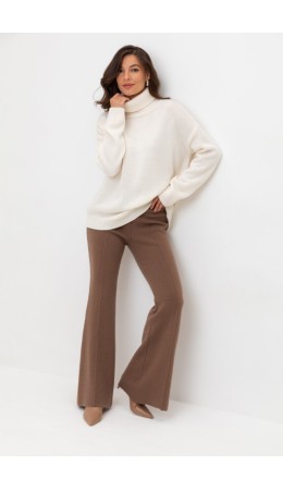 ЕВ 408/ш/темно-бежевый брюки