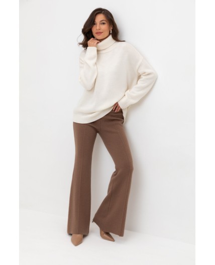 ЕВ 408/ш/темно-бежевый брюки