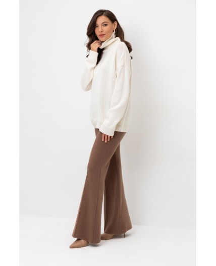 ЕВ 408/ш/темно-бежевый брюки