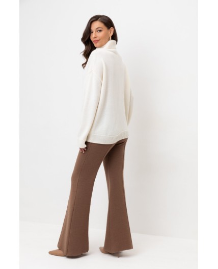 ЕВ 408/ш/темно-бежевый брюки