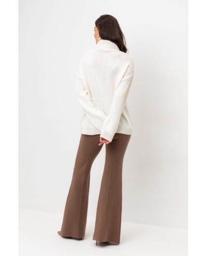 ЕВ 408/ш/темно-бежевый брюки