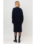 ЕВ 726/24ш/темно-синий юбка