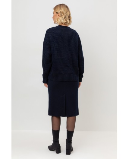 ЕВ 726/24ш/темно-синий юбка