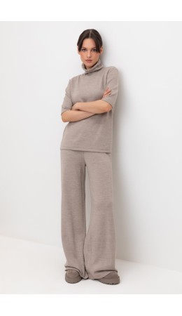 ЕВ 444/ш/бежевый меланж брюки