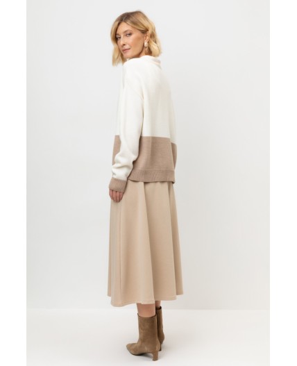 ЕВТ 7023/темно-бежевый юбка