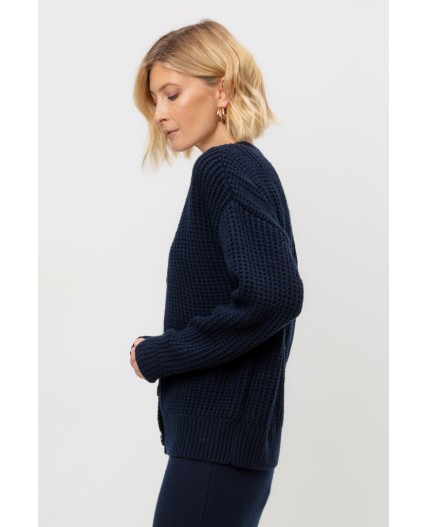 ЕВ 30200/ш/темно-синий кардиган