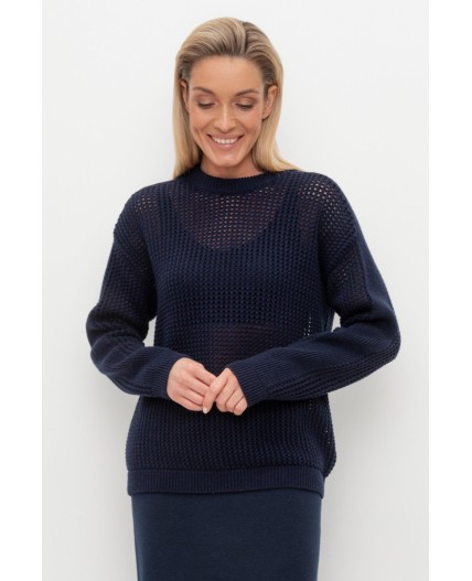 ЕВ 30198/ш/темно-синий джемпер