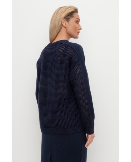 ЕВ 30198/ш/темно-синий джемпер