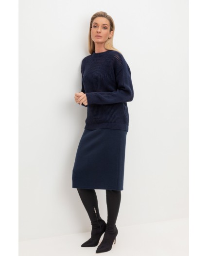 ЕВ 30198/ш/темно-синий джемпер