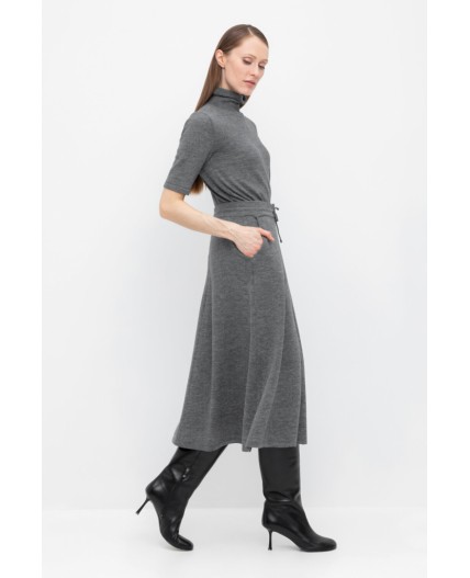 ЕВ 737/ш/тем.серый меланж юбка