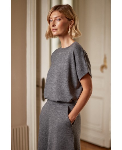 ЕВ 30145/ш/тем.серый меланж джемпер