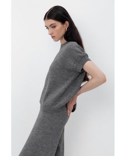 ЕВ 30145/ш/тем.серый меланж джемпер