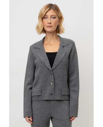 ЕВ 30164/ш/тем.серый меланж жакет