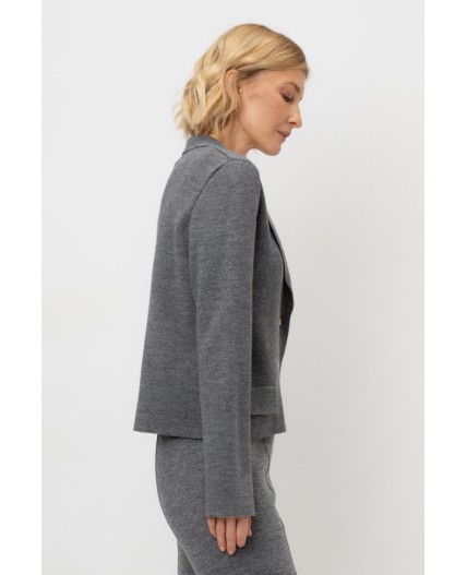 ЕВ 30164/ш/тем.серый меланж жакет