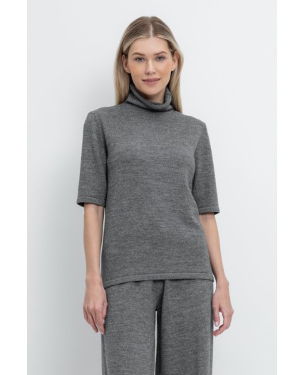 ЕВ 30146/ш/тем.серый меланж джемпер