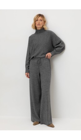 ЕВ 444/ш/тем.серый меланж брюки