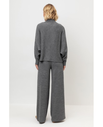 ЕВ 444/ш/тем.серый меланж брюки