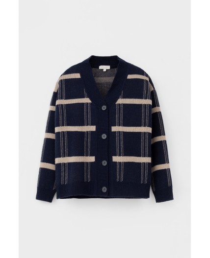 ЕВ 30199/ш/темно-синий кардиган