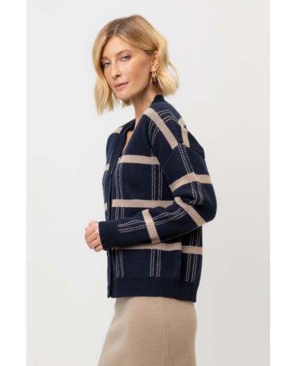 ЕВ 30199/ш/темно-синий кардиган