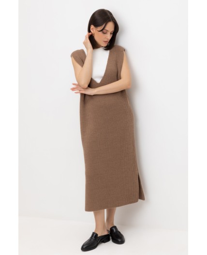ЕВ 524/ш/какао платье