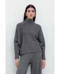 ЕВ 30140/24ш/тем.серый меланж джемпер