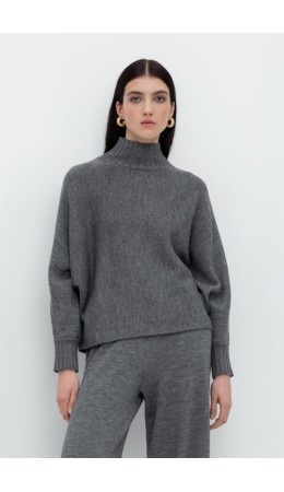 ЕВ 30140/24ш/тем.серый меланж джемпер