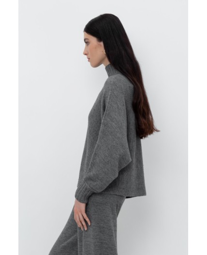 ЕВ 30140/24ш/тем.серый меланж джемпер