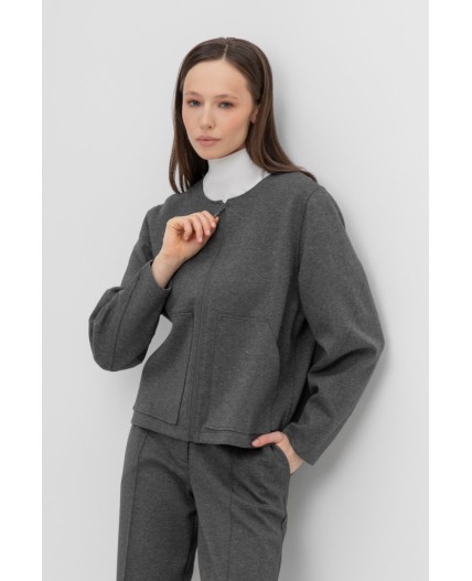 ЕВТ 3252/тем.серый меланж жакет