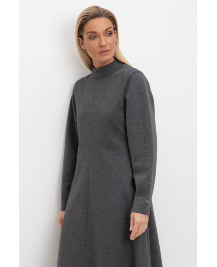 ЕВТ 5059/тем.серый меланж платье