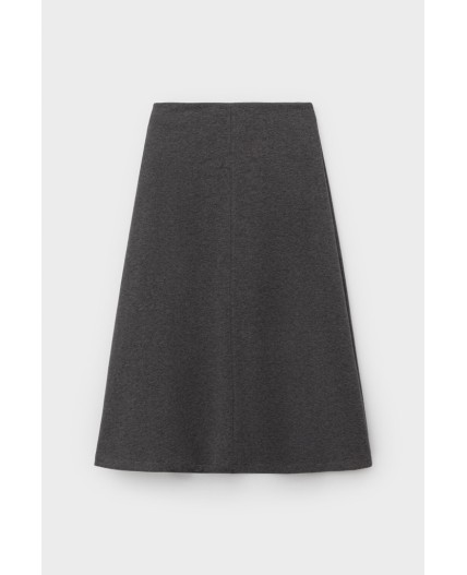 ЕВТ 7018/тем.серый меланж юбка