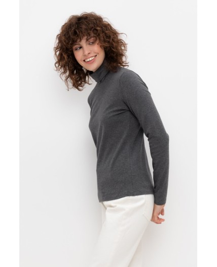 ЕВТ 3026/24/тем.серый меланж джемпер
