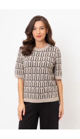 ЕВ 30180/ш/бежевый меланж джемпер