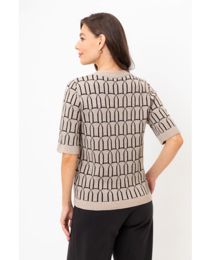 ЕВ 30180/ш/бежевый меланж джемпер