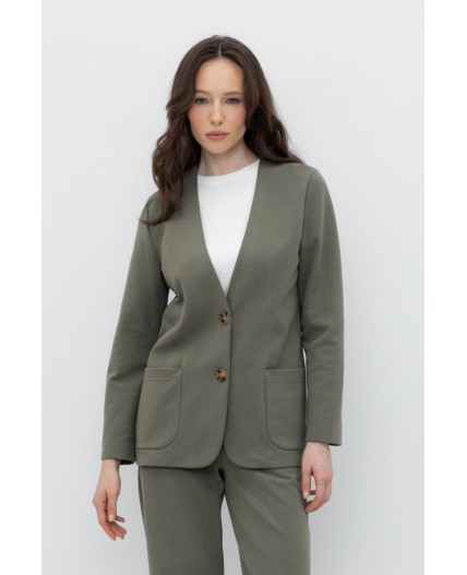 ЕВТ 3188/оливковый серый жакет