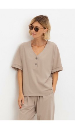 ЕВТ 3290/темно-бежевый блуза