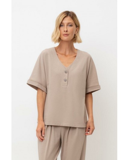 ЕВТ 3290/темно-бежевый блуза