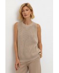 ЕВ 30206/бежевый меланж блуза-топ